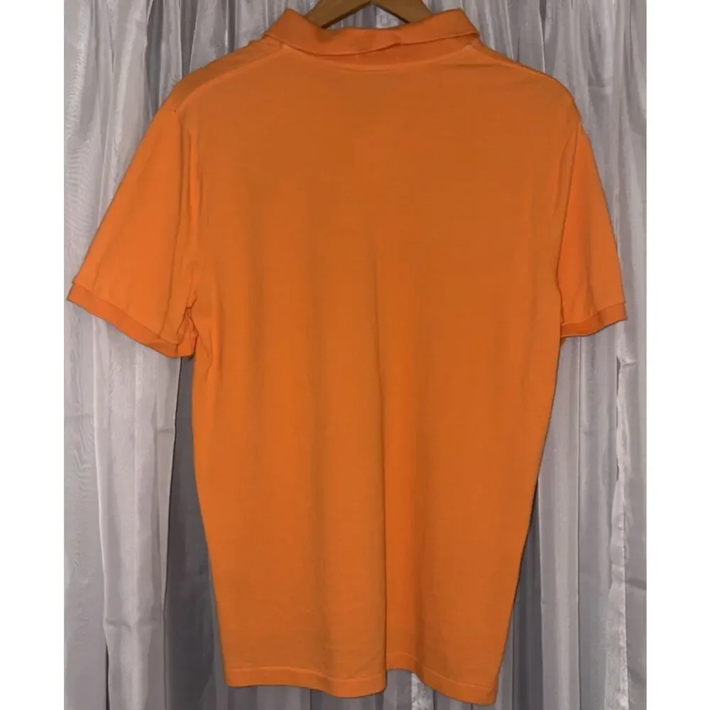 Ralph Lauren Polo Shirt Men’s Size Medium Preppy Orange Classic Fit Designer